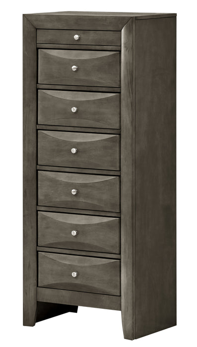 Glory Furniture Marilla 7 Drawer Lingerie Chest, Gray