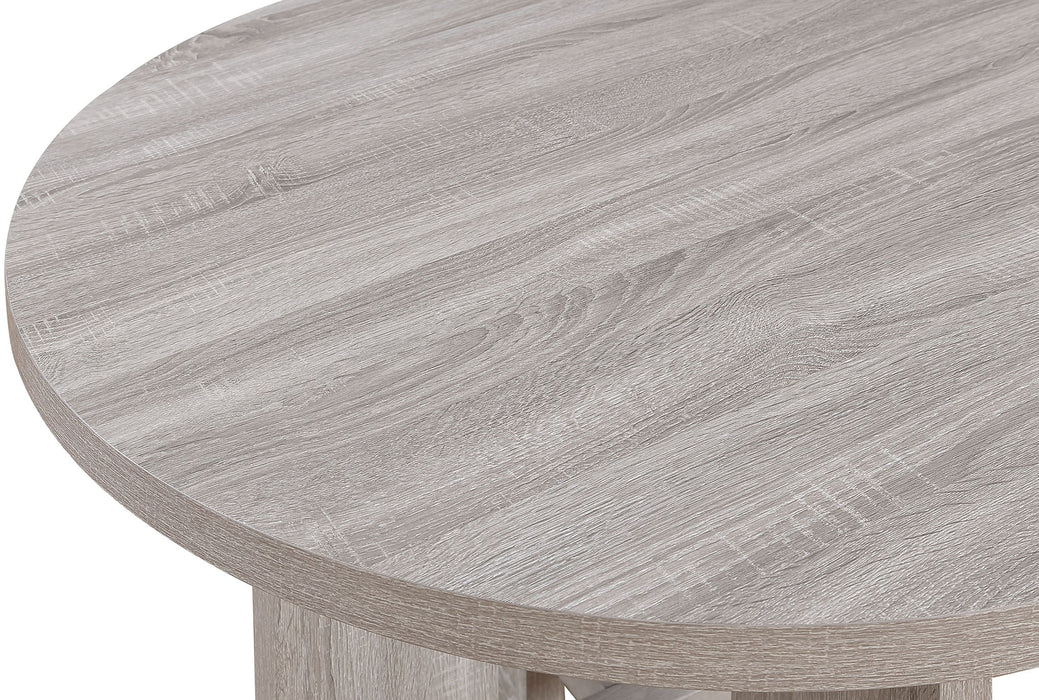 Amara - 5 Piece Round Dining Set Drift Wood - Drift Wood