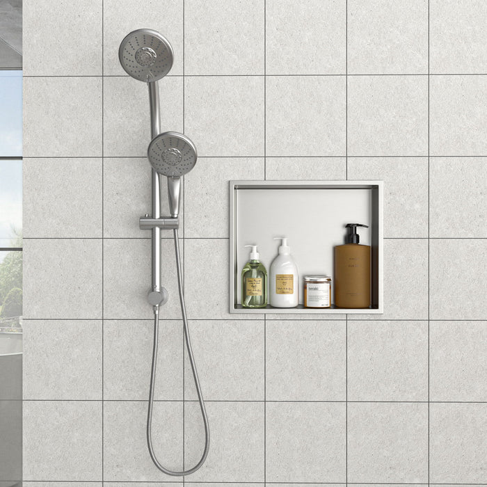 Stainless Steel Shower Niche With Seamless Design For Bathroom Storage