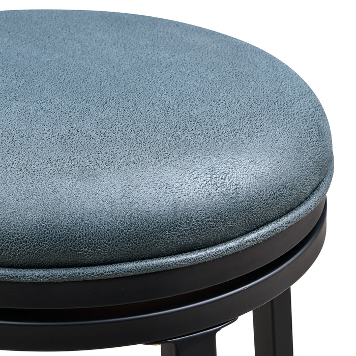 Swivel Bar Stools, Counter Height (Set of 2) - Blue