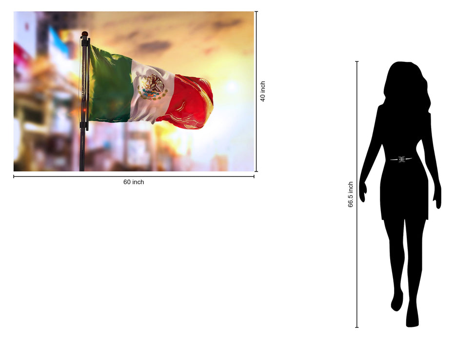 Tempered Glass With Foil - Mexican Flag - Red