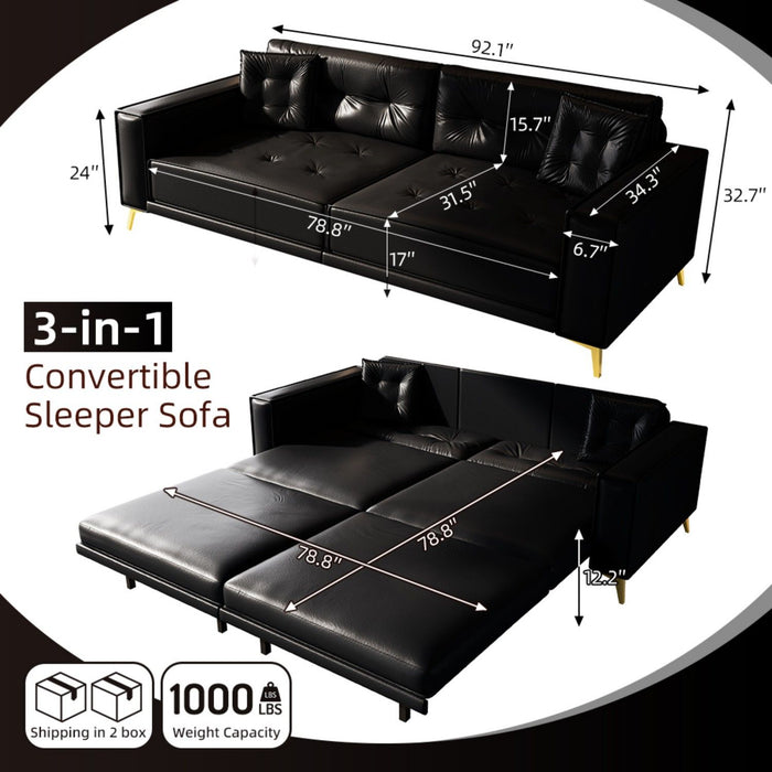 King Size Pull Out Sofa Bed 3 In 1