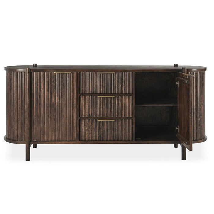 Redford - 2 Door 3 Drawer Buffet - Bark Brown