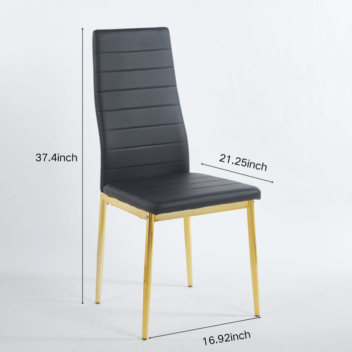 Golden Leg Dining Chair (Set of 4)