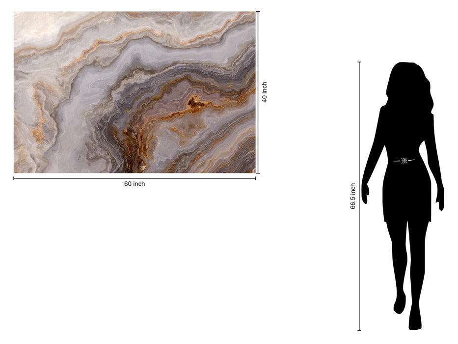 Tempered Glass With Foil - Granite 2 - Dark Gray