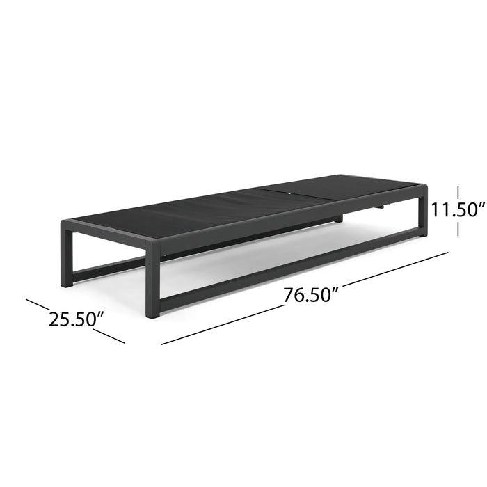 Outdoor Nylon Mesh Chaise Lounge, (Set of 2)