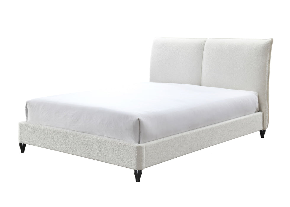 Jenn - King Upholstered Bed - White