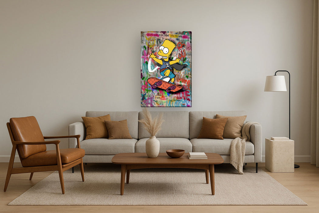 Graffiti Mischief Burst - 32" x 48" Framed Wall Art