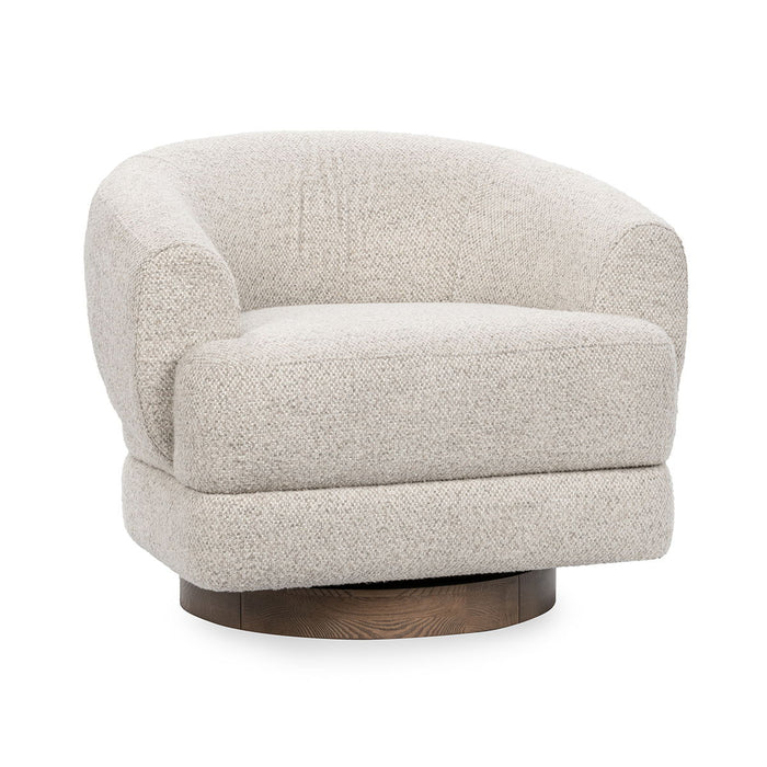 Chassia - Swivel Accent Chair - Dusty Beige