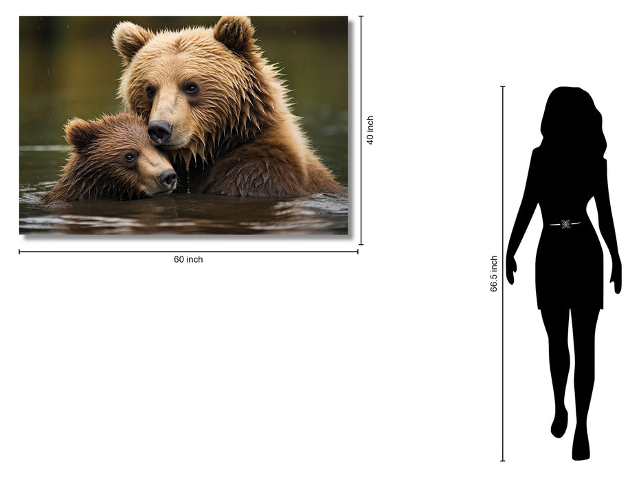 Gentle Embrace - 40" x 60" Framed Wall Art