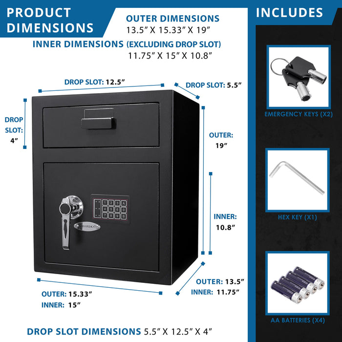 Durable Keypad Depository Safe