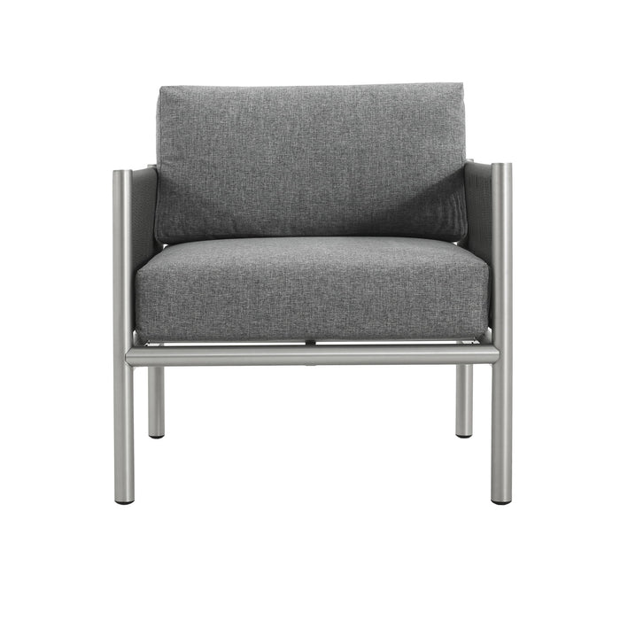 Hargrove - Club Chair - Silver / Gray