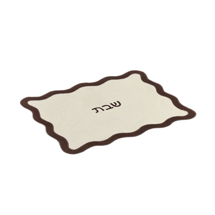 Organic Cotton / Linen Wavy Challah Cover