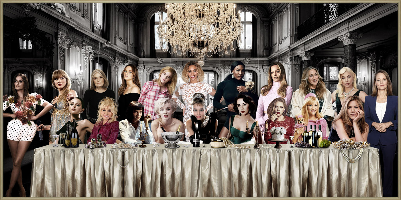 Gala Muse Gathering - 32" x 63" Framed Wall Art