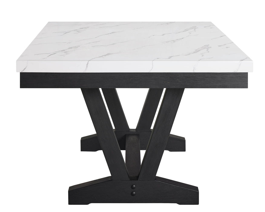 Vance - 5 Piece Dining Room Set - Charcoal / Dove