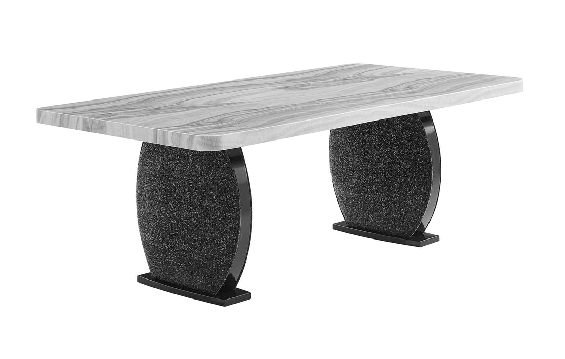 D2502 - Dining Table - Black / Gray