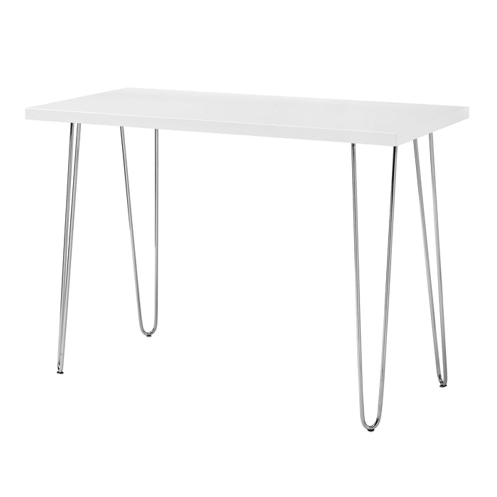 Hairpin Leg Computer Desk - White