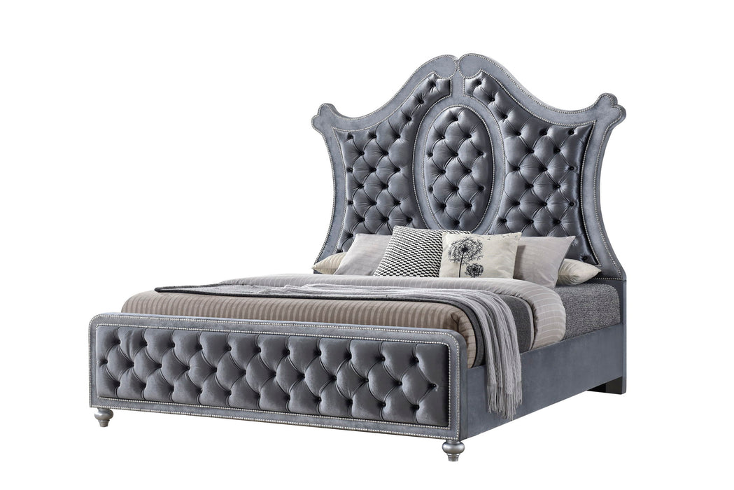Voltare - King Bed - Gray