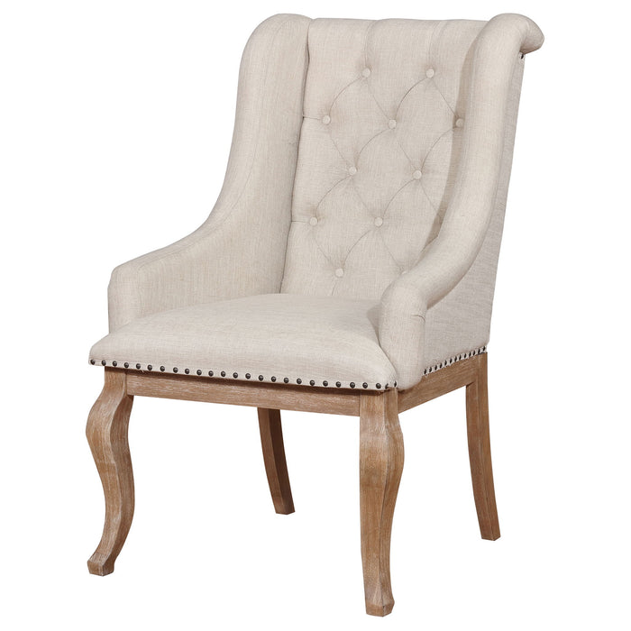 Fremont - Upholstered Dining With Button Tufted (Set of 2) - Brown