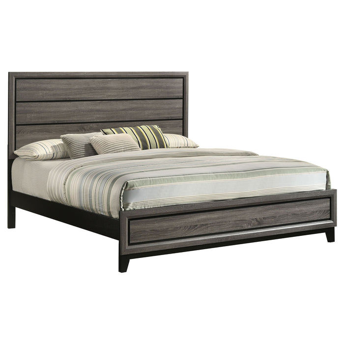 Carina - Eastern King Bed - Oak
