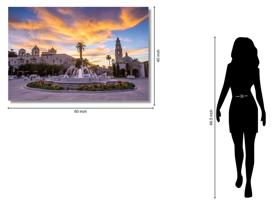 Temp Glass With Foil - San Diego Balboa Park - White