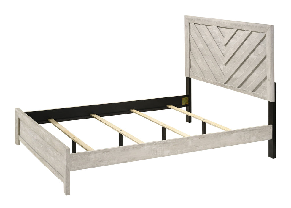Valor - Twin 5 Piece Bedroom Set - Antique White