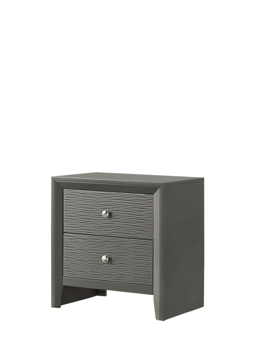 Denker - Twin 5 Piece Bedroom Set - Gun Metal
