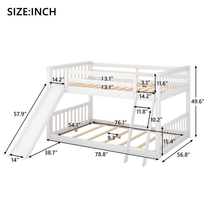 Bunk Bed With Convertible Slide And Ladder
