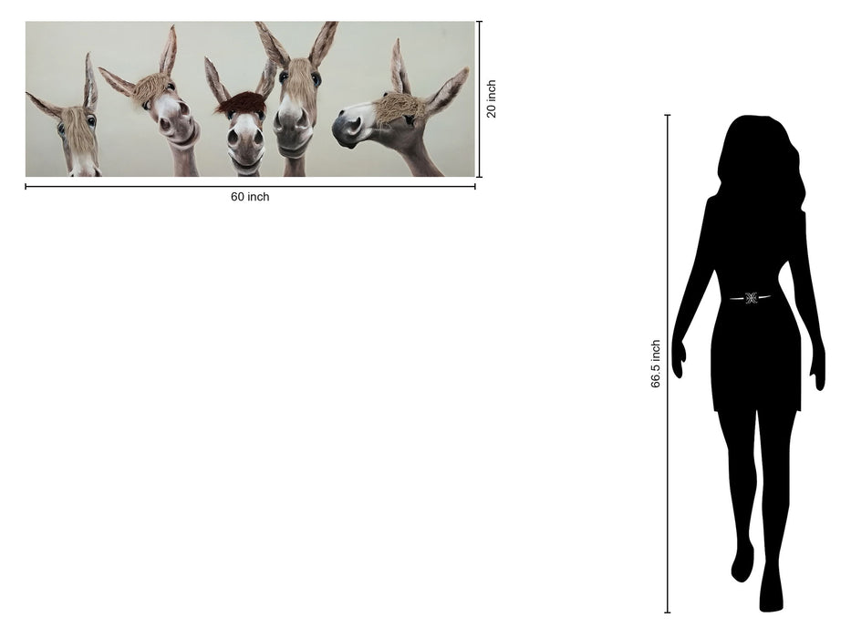 Whimsical Brows - 20" x 60" Framed Wall Art