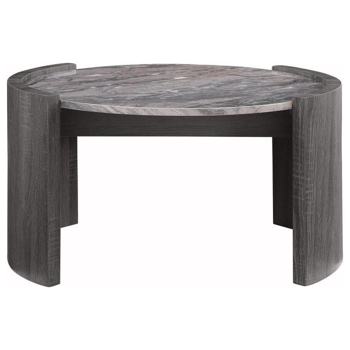 Gladstone - Round Faux Marble Top Table