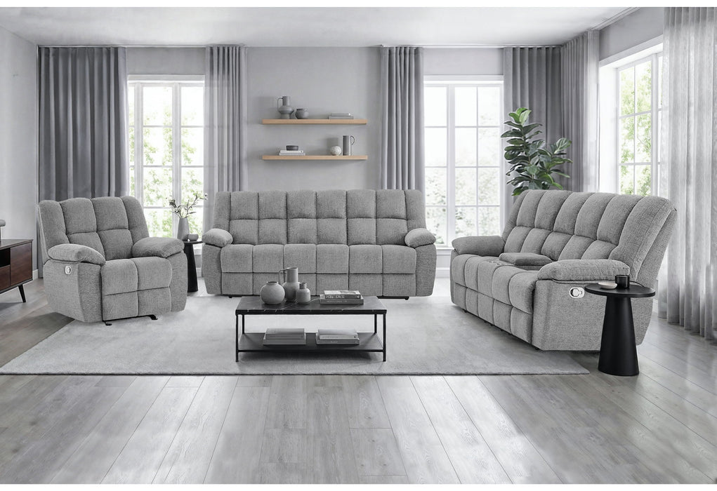 U6000 - Reclining Sofa / Console Reclining Loveseat / Glider Recliner - Smoke