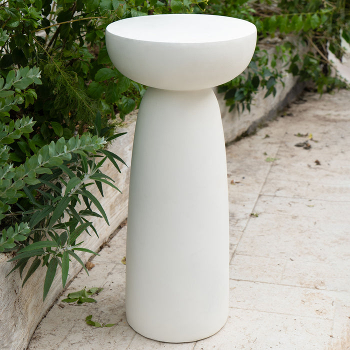 Magnesium Oxide Plant Stand - White