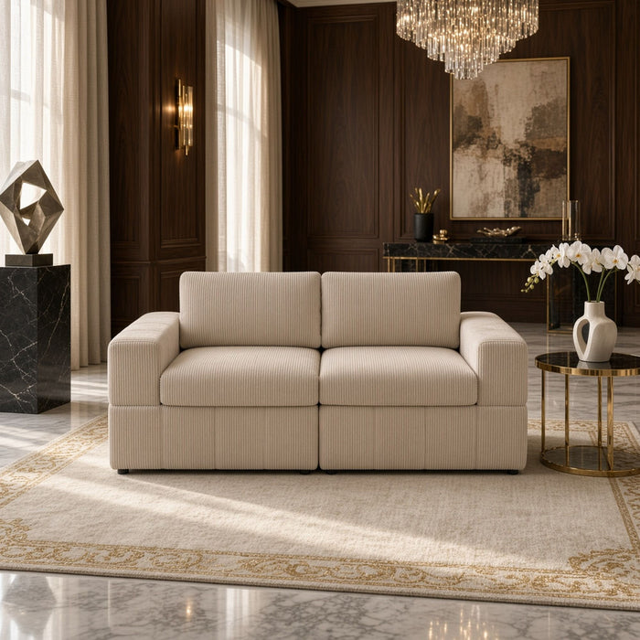 Oversized Modular Loveseat Set