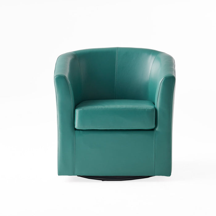 Melodize - Swivel Club Chair With Barrel Shape Design