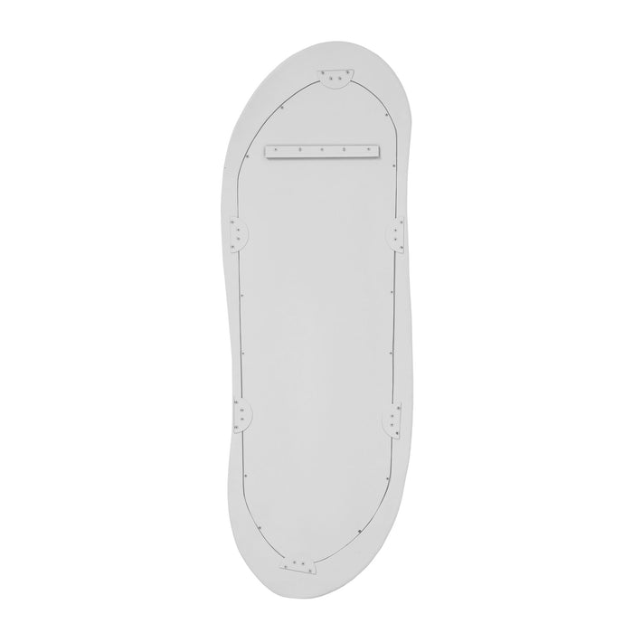 Orpheus - 20" x 59" Ribbed Floor Mirror - Faux Stone