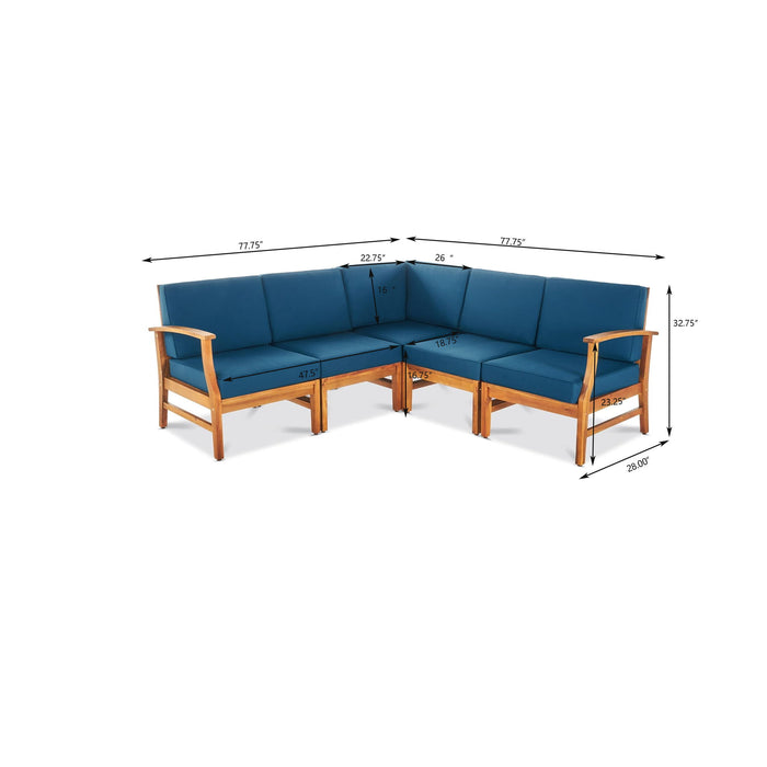 Perla - 5 Pieces Sofa Set