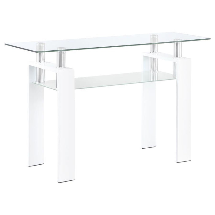 Dyer - 1-Shelf Rectangular Glass Top Table