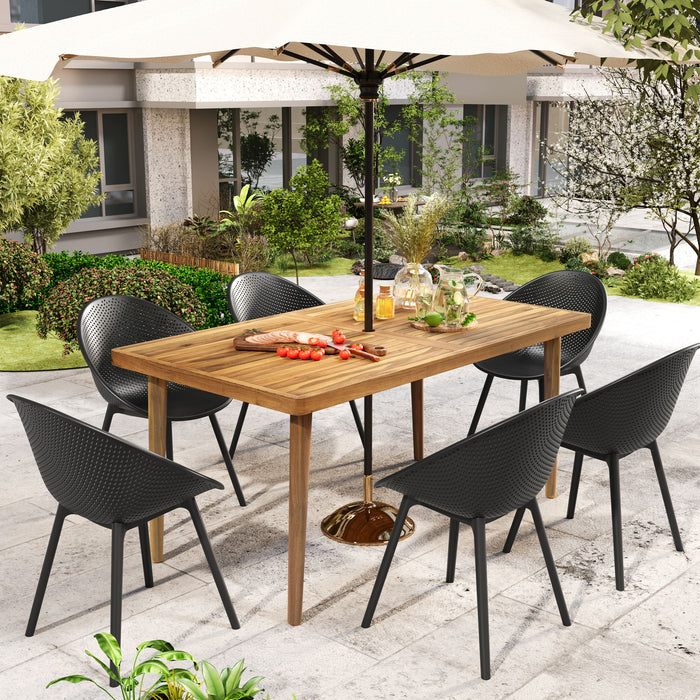 Gable Janiyah - 7 Pieces Outdoor Dining Set