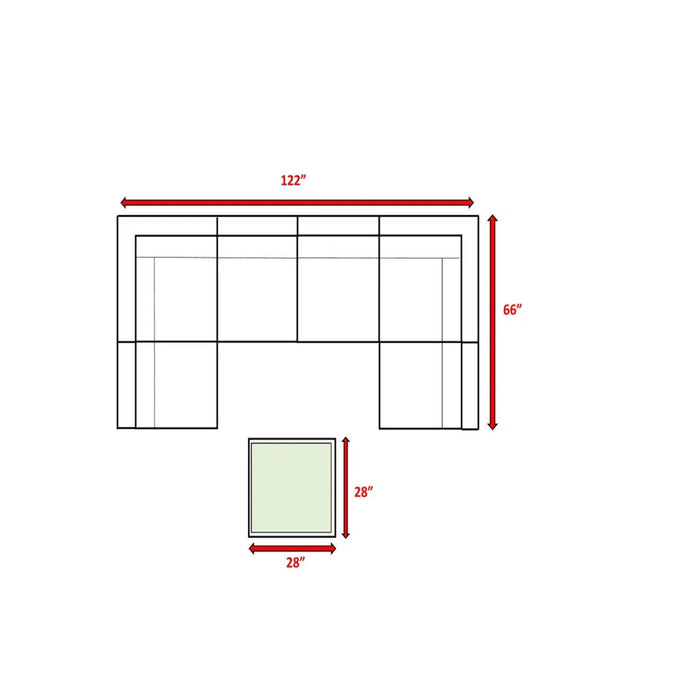Outdoor Wicker Seating Group With Cushions