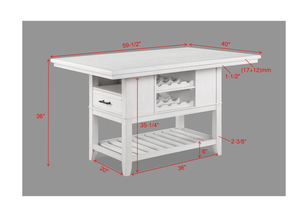 Wendy - 5 Piece Dining Room Set - White