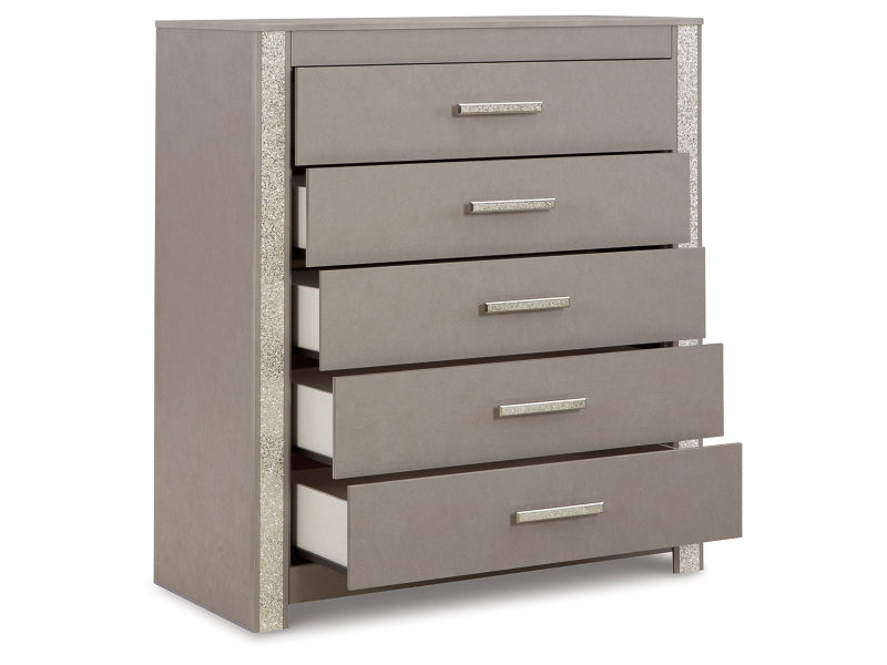 Five Drawer Wide Chest