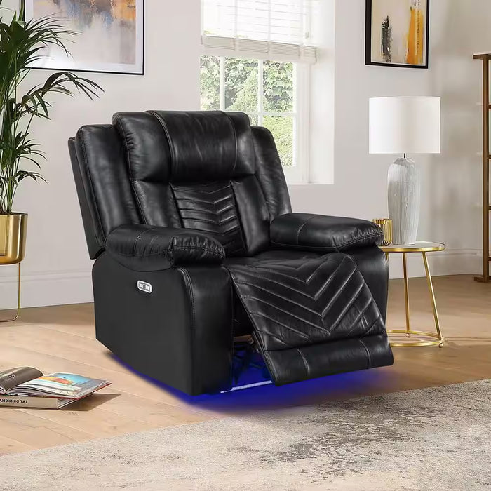 Power Reclining Chair with LED and Charging Ports