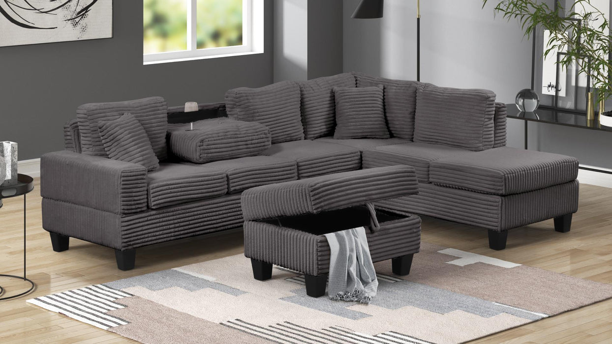 COZY Sectional Sofa with OTTOMAN