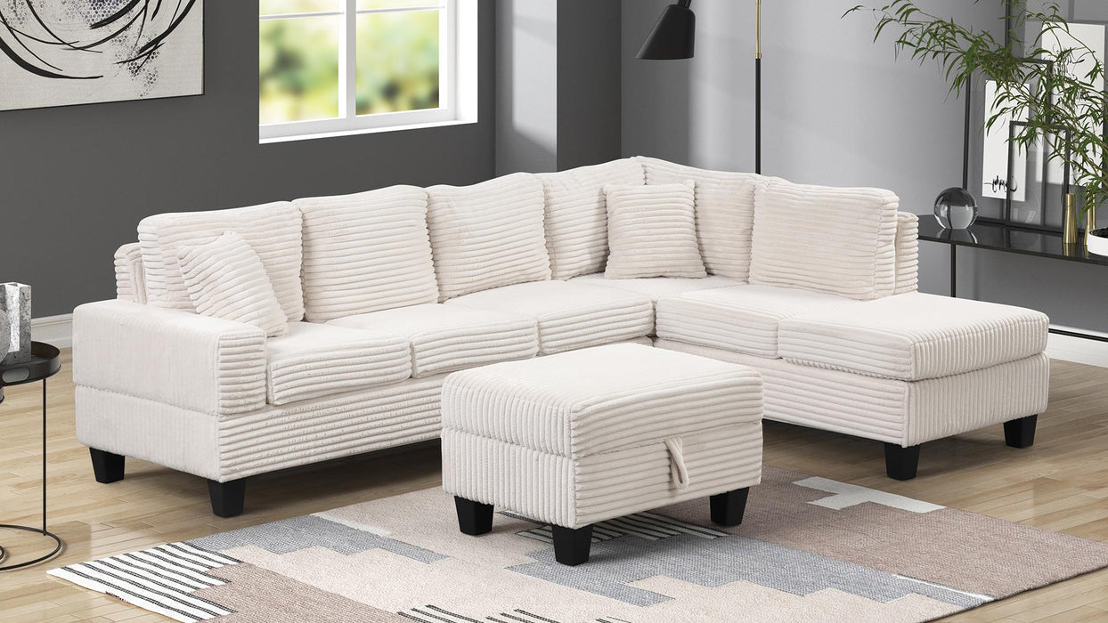 COZY Sectional Sofa with OTTOMAN