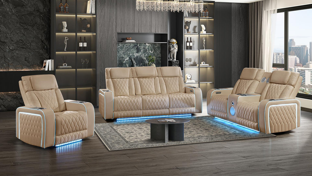 ELECTRA Power Recliner Living Room Set with speaker