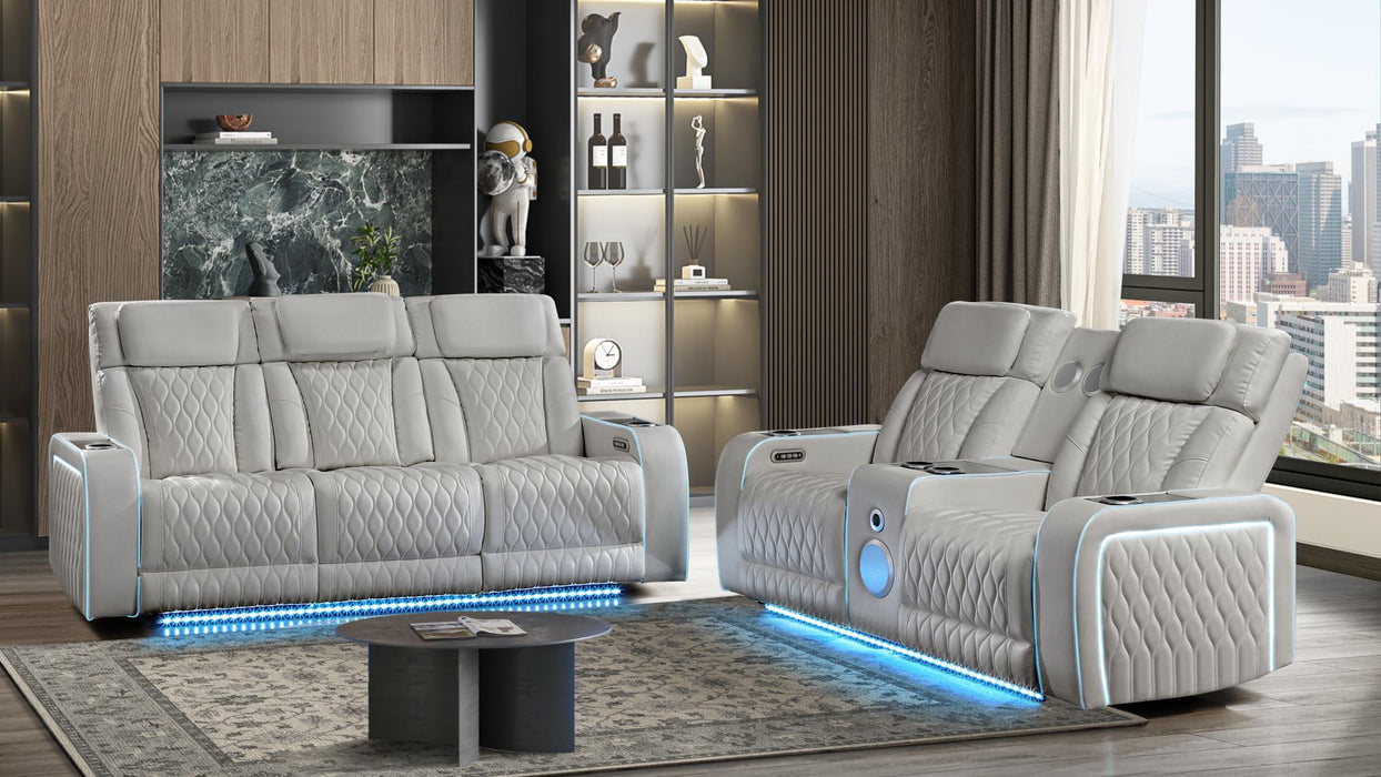 ELECTRA Power Recliner Living Room Set with speaker