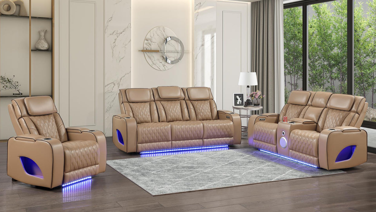 FORTUNER Power Recliner Living Room Set with speaker
