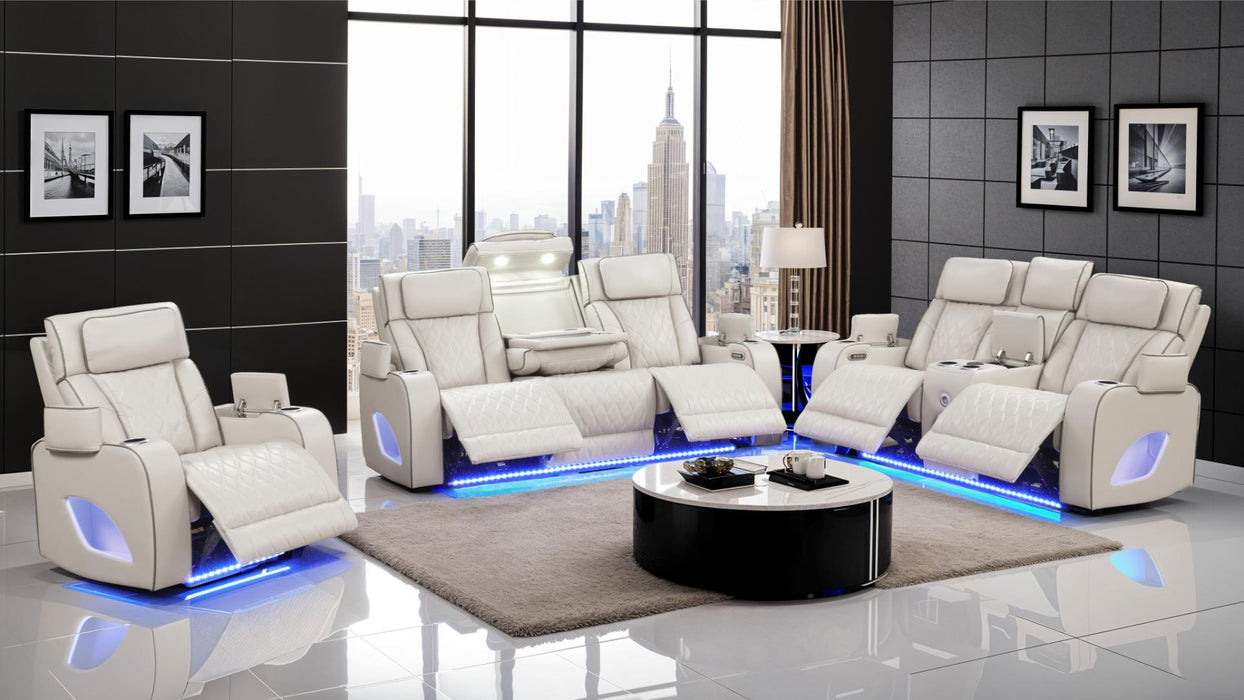 FORTUNER Power Recliner Living Room Set with speaker