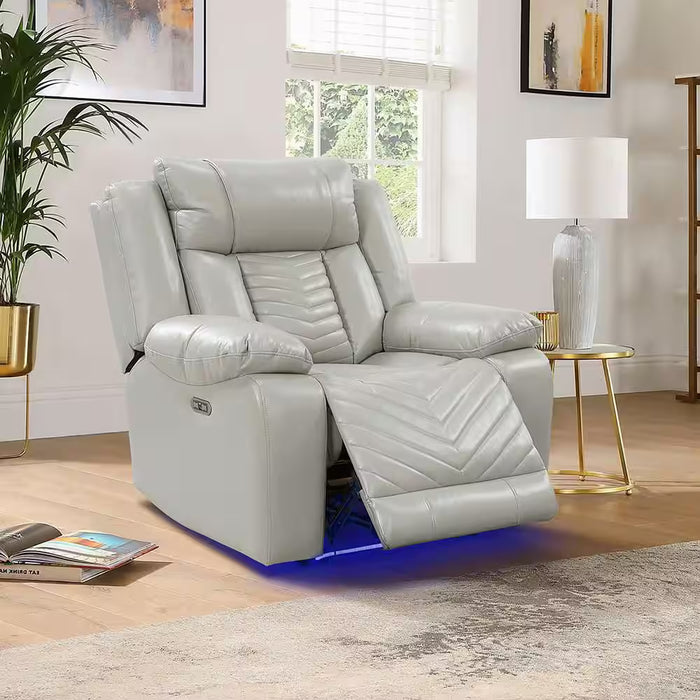 Power Reclining Chair with LED and Charging Ports
