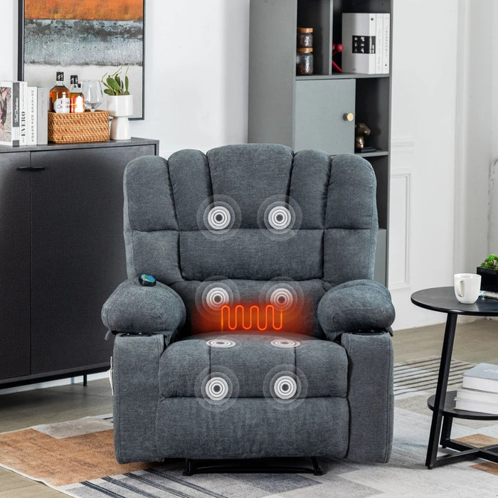 Heated Vibration Massage Recliner